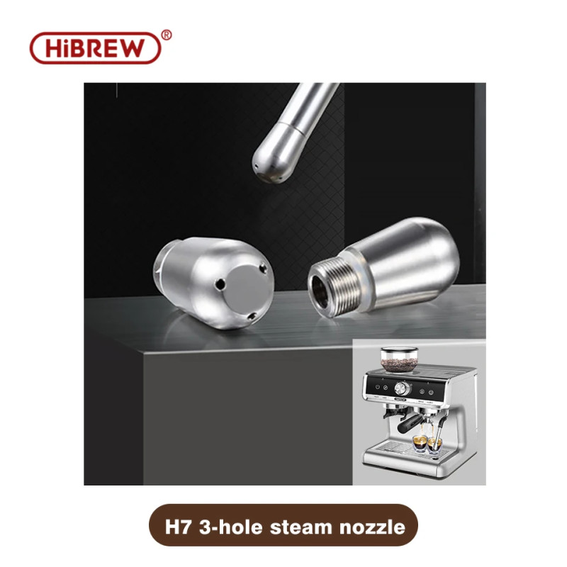 Macchina per caffè HIBREW H7: preparazione gourmet con tramoggia e ugello per vapore